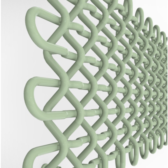 TERMA PLC H dizajnový radiátor farby RAL6019 - detail