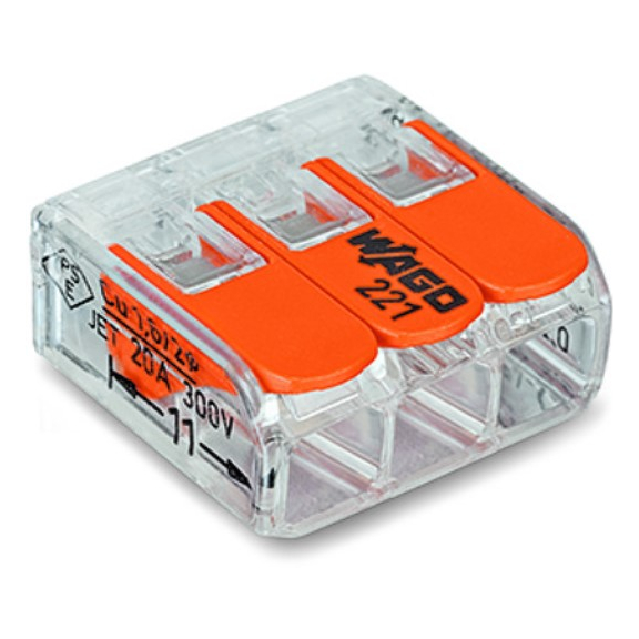 Svorka 3x0,2x4mm2 (WAGO)