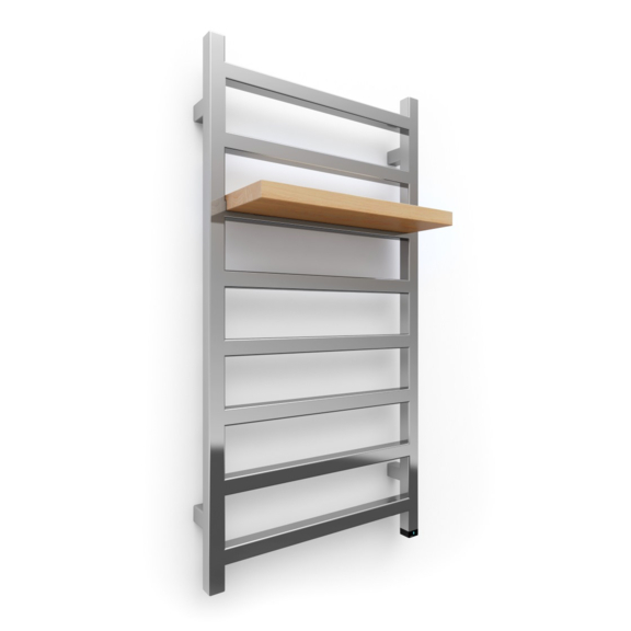 TERMA Simple One dizajnový radiátor 960x500 FARBA Chrome detail polička