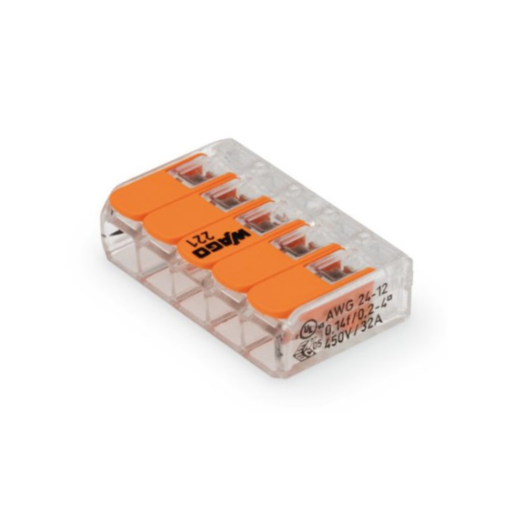 Svorka 5x0,14x4mm2 (WAGO)