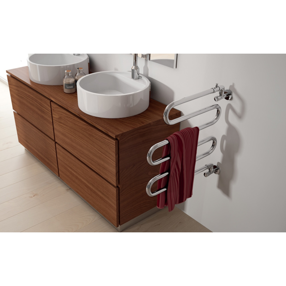 IRSAP Alatherm chrómový kúpeľňový radiátor 525x550 - sušič uterákov