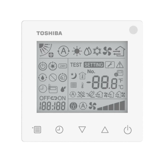 Toshiba RBC-ASCU32Y-E kompaktný káblový ovládač