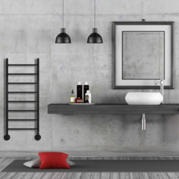 P.M.H. Lasse nerezový kúpeľňový radiátor - titulná fotka