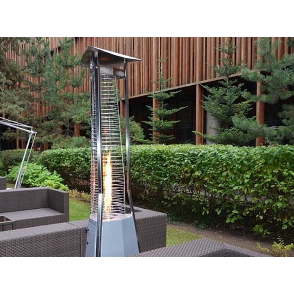 Kemper Group Soleado Fuego Plus vonkajší plynový ohrievač - ohrievač v kontraste s prírodou