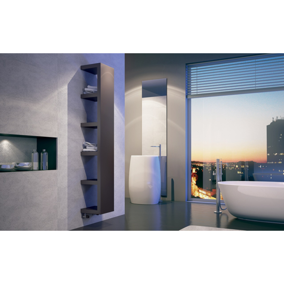 IRSAP Quadraqua dizajnový radiátor 1828x300 L farba Bruno Tobacco