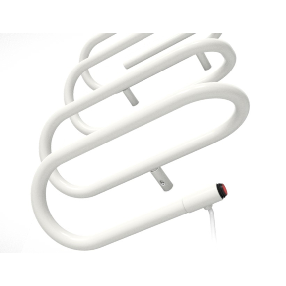 TERMA Spiro kúpeľňový radiátor Ral 9016 detail