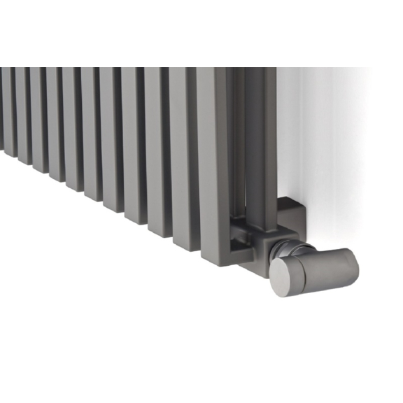 TERMA Nemo dizajnový radiátor farba Metallic Stone detail ovládanie