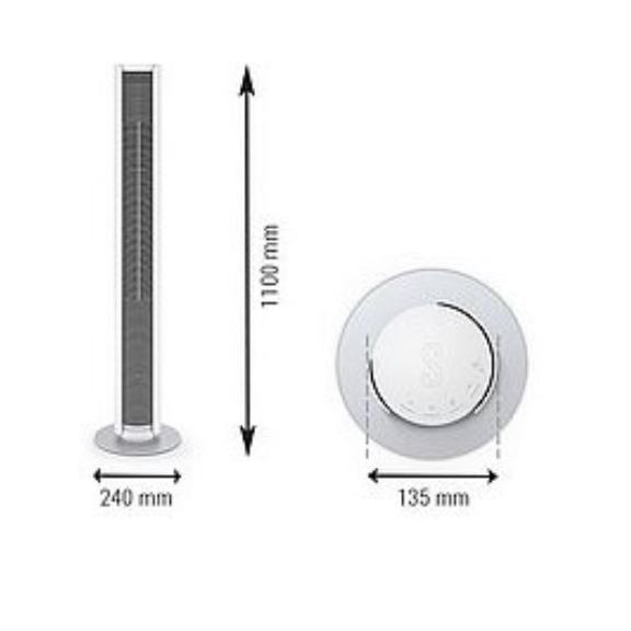 Ventilátor Stadler Form Peter - rozmery