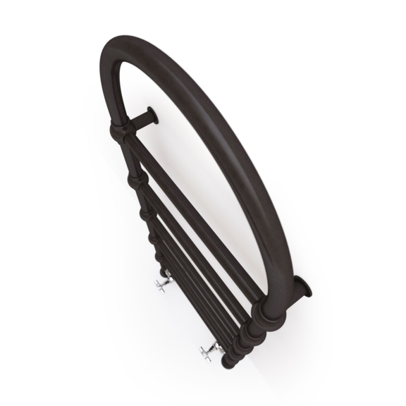 TERMA Retro S dizajnový radiátor 1245x504 farba Sparkling Grey - detail