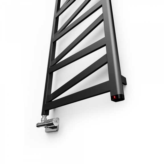 TERMA Vipera ONE dizajnový radiátor 1230x500 farba Granite detail