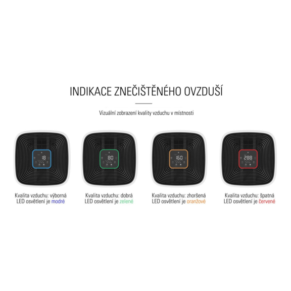 Airbi Space čistička vzduchu - vlastnosti