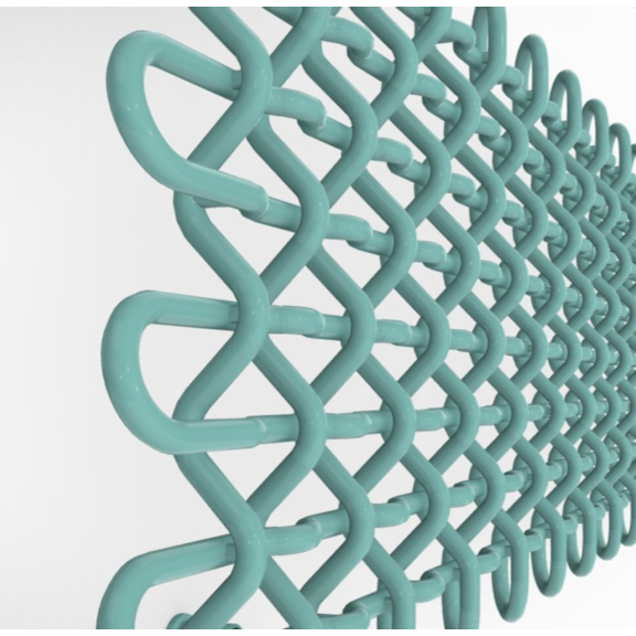 TERMA PLC H dizajnový radiátor farby RAL6027 - detail