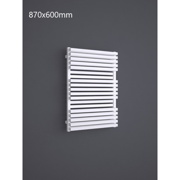 TERMA Quadrus Bold One dizajnový radiátor 870x600 RAL 9016