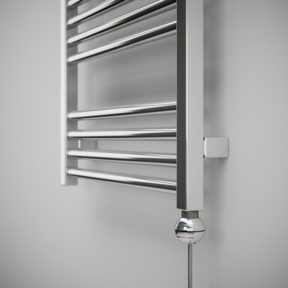 TERMA Fiona elektrický kúpeľňový radiátor detail - chróm