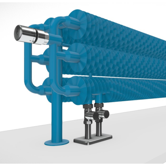 TERMA Ribbon HSD retro radiátor detail - farba RAL5012