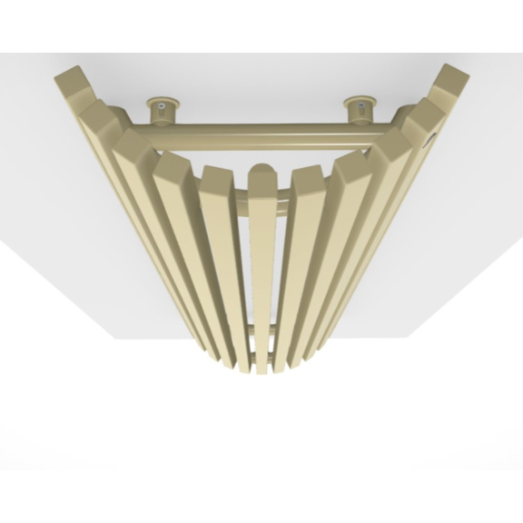 TERMA Triga AW E dizajnový radiátor pohľad zhora1