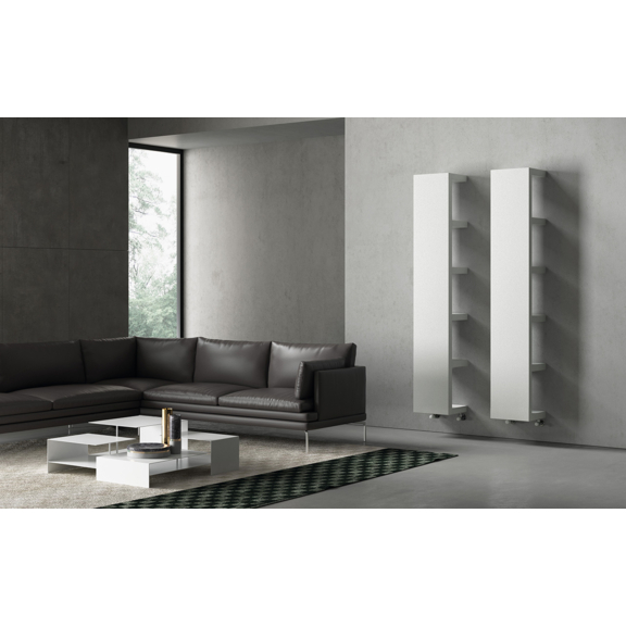 IRSAP Quadraqua dizajnový radiátor 1828x300 L farba Bianco Perla interiér