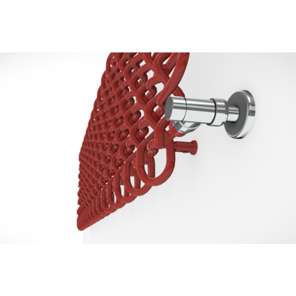 TERMA PLC H dizajnový radiátor farby RAL3000 - detail