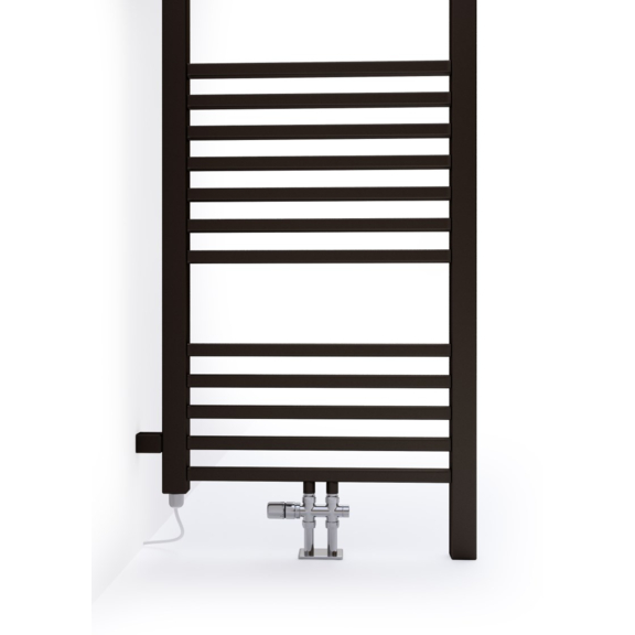 TERMA Bone DW elektrický kúpeľňový radiátor 1610x500 farba Noble Brown detail