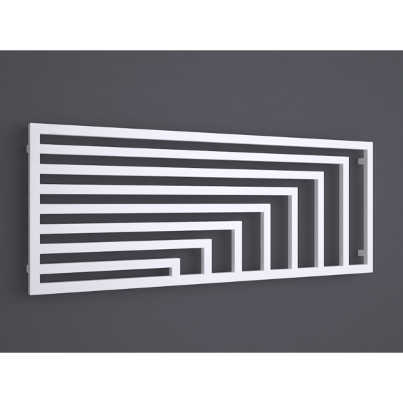 TERMA Angus H dizajnový radiátor farba RAL 9016 680x1680