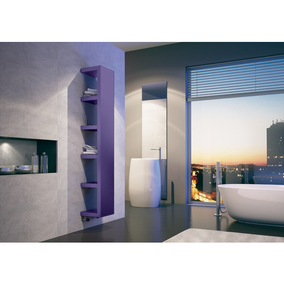 IRSAP Quadraqua dizajnový radiátor 1828x300 L farba Lila Bluastro