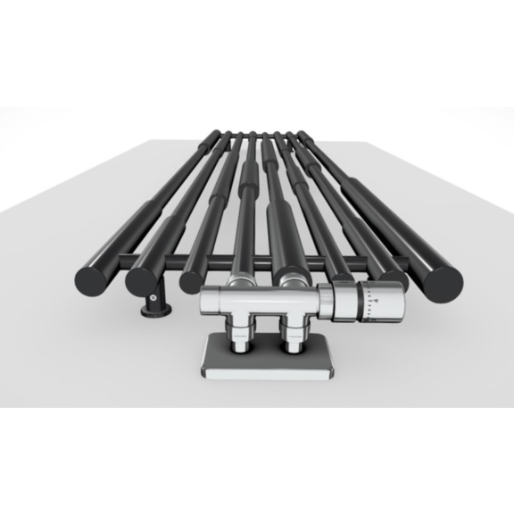 TERMA Cane dizajnový radiátor - farba Heban - detail