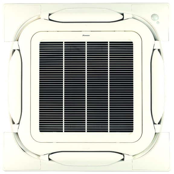 Daikin BYCQ140DW dekoračný panel biely s bielymi výfukovými lamelami