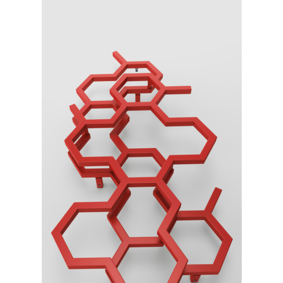 TERMA Hex dizajnový radiátor 1220x486 soft 3028 detail