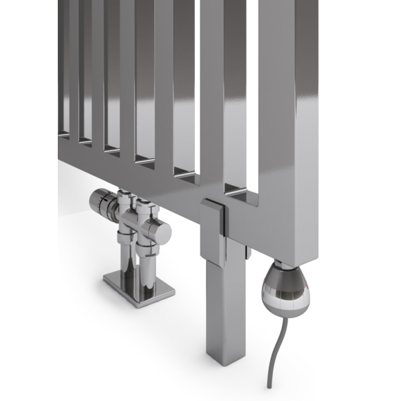 TERMA Angus DW elektrický dizajnový radiátor 1450x500 farba Chrome effect - E