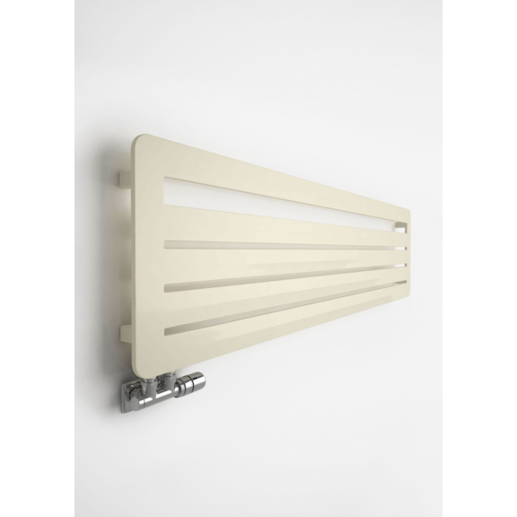 TERMA Aero HG dizajnový radiátor 455x1800 farba Morning Beige zboku
