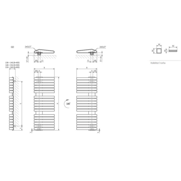 TERMA Iron S schéma rozmerov