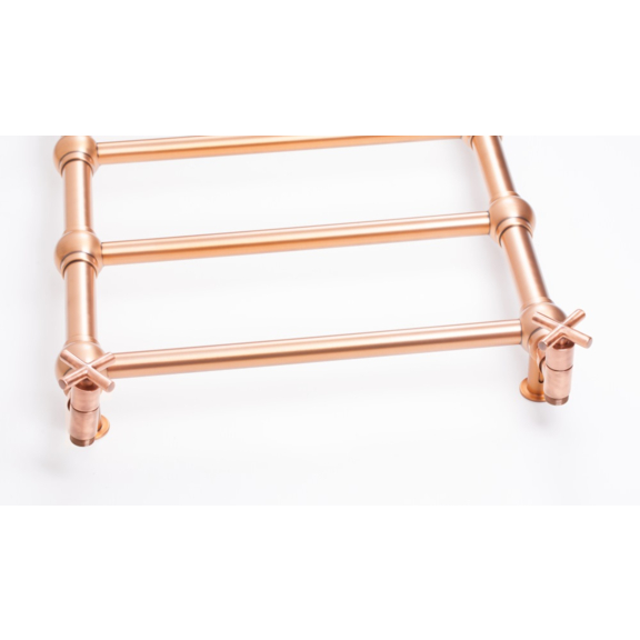 TERMA Retro dizajnový radiátor 1170x504 farba Cooper detail