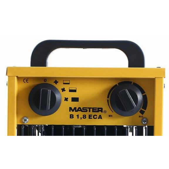 Master B 1.8 ECA domáci elektrický ohrievač s ventilátorom ovládací panel