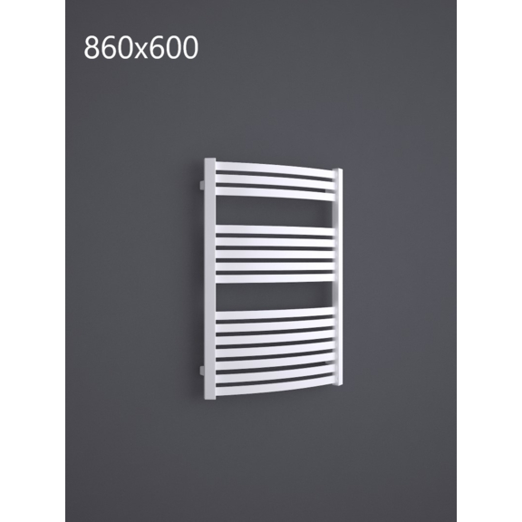 TERMA Dexter kúpeľňový radiátor RAL9016 860x600