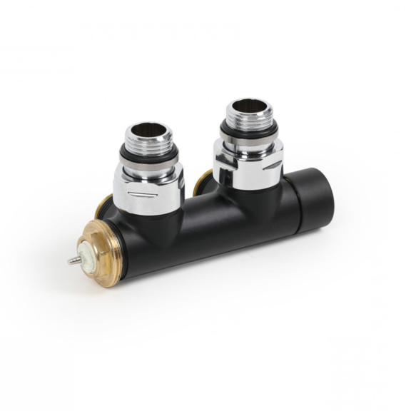 Terma pravý stredový uhlový ventil Čierny matný