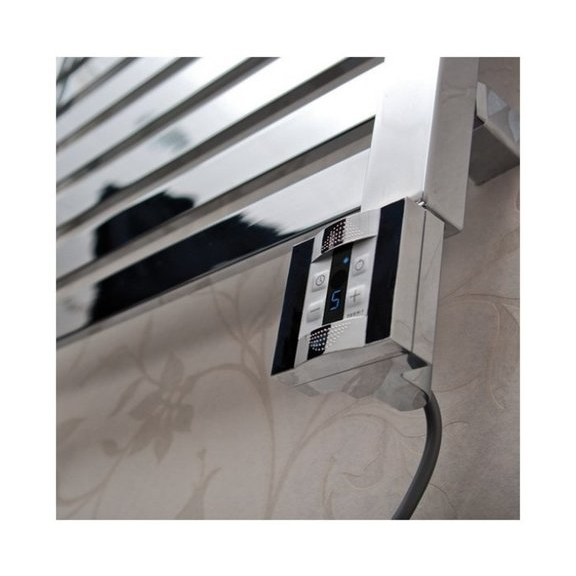 TERMA Mantis elektrický dizajnový radiátor farba Chróm - detail