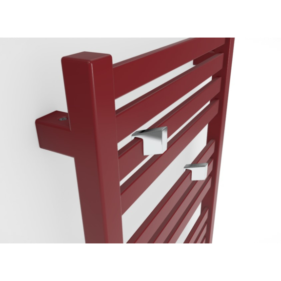 TERMA Marlin ONE kúpeľňový radiátor RAL 3017 detail zboku