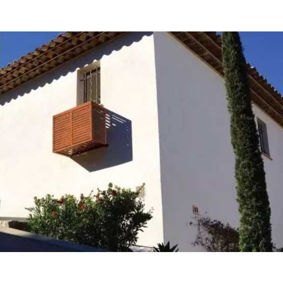 DECOClim Drevený kryt pre klimatizáciu a tepelné čerpadlo