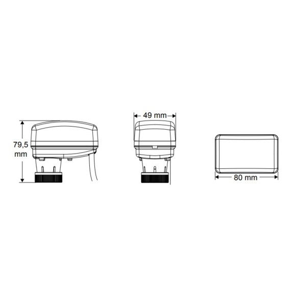 Frico SDM24 servopohon - rozmery