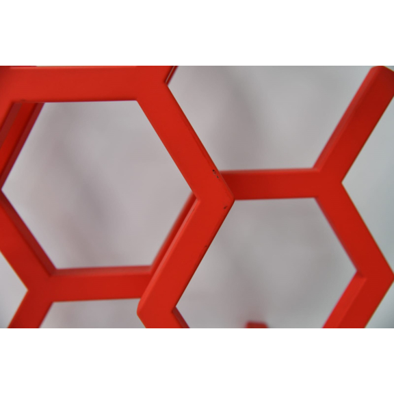 TERMA Hex vertikálny vodný dizajnový radiátor - showroomový radiátor