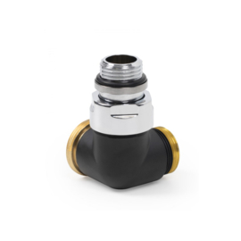 Terma pravý uhlový ventil Čierny matný