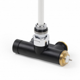 Terma ľavý uhlový ventil s ponornou trubicou Čierny matný