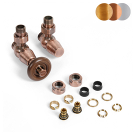 Terma Wood rohová termostatická sada ventilov