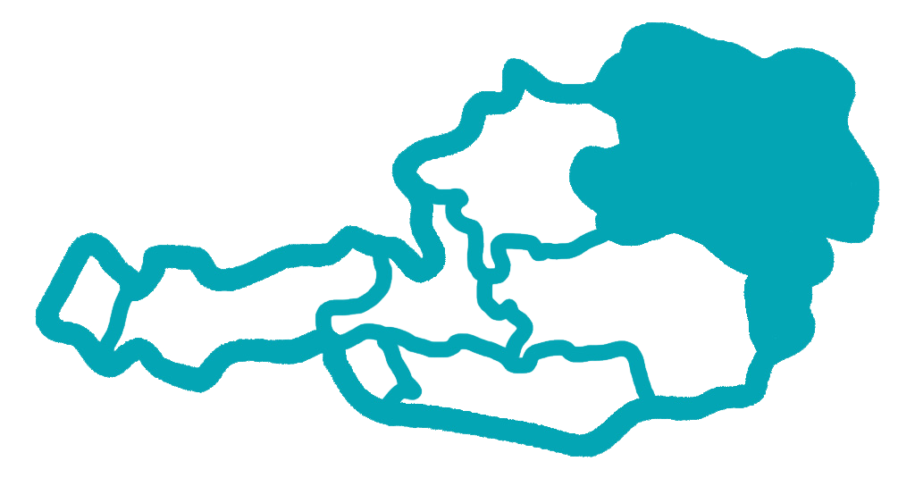 Wien, Niederösterreich, Burgenland